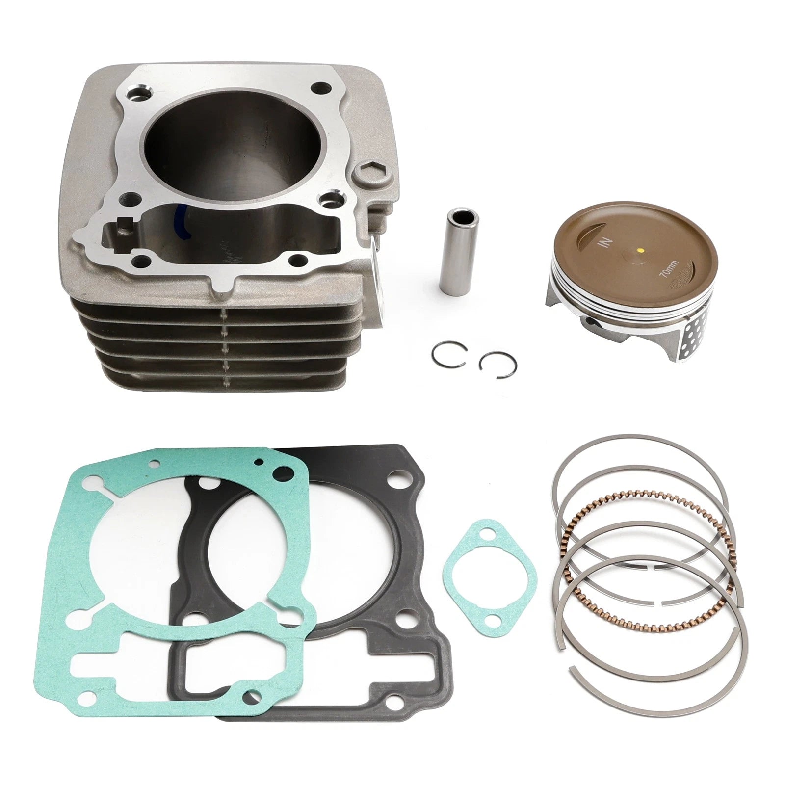 Top End Gaskets Kit with 70mm Cylinder Jug Piston for Honda CRF150F (2006–2019)