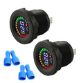 2pcs LED Digital Voltage Meter for Truck Marine Car (DC 12V)