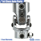 Chrome Steering U Joint for Rat Street Rod (1"-48 Spline x 3/4" DD)