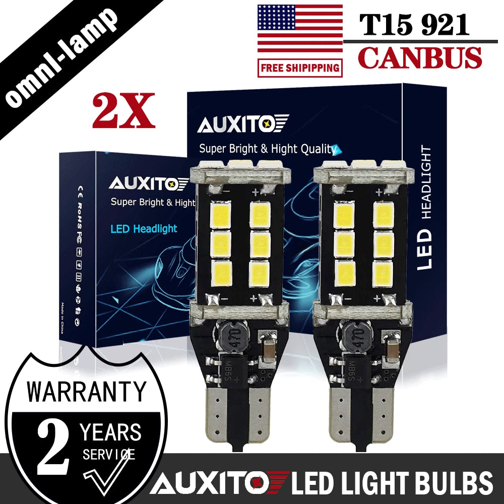 2X White LED Backup Reverse Light Bulbs for [Make Model] ([YYYY–YYYY])