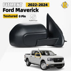 Side Mirror for Ford Maverick (2022–2024) Manual Textured Right Passenger 0 Pin