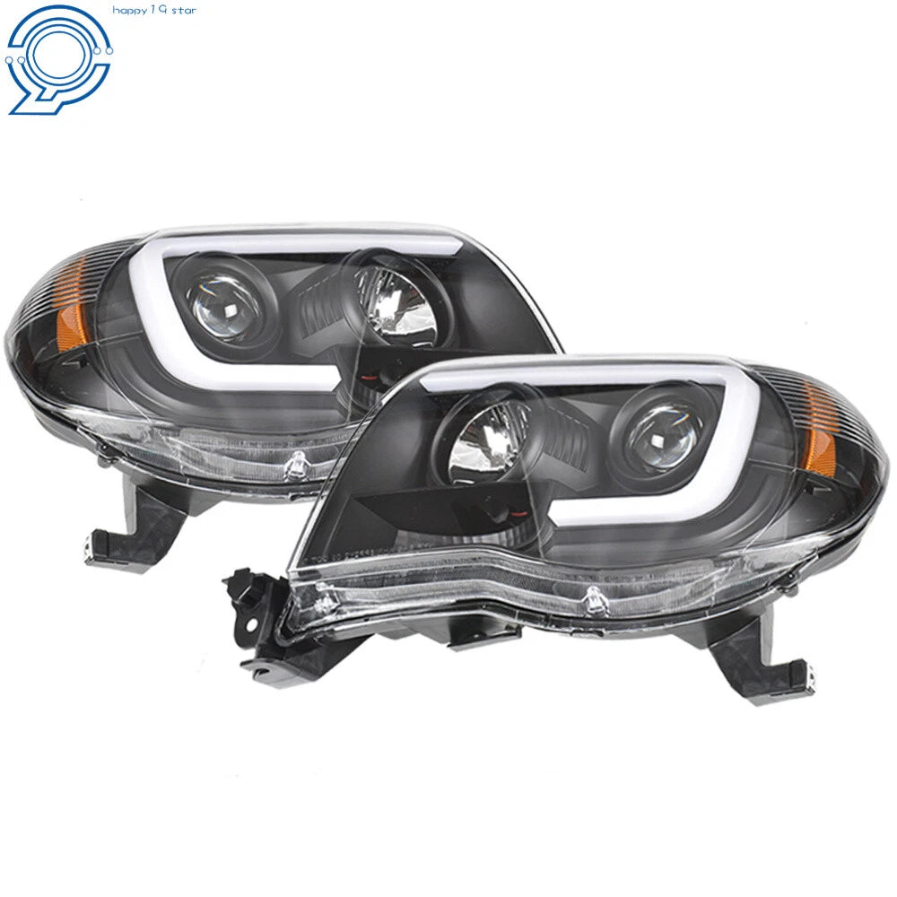 LED Projector Headlights for Toyota Tacoma (2005-2011) Black