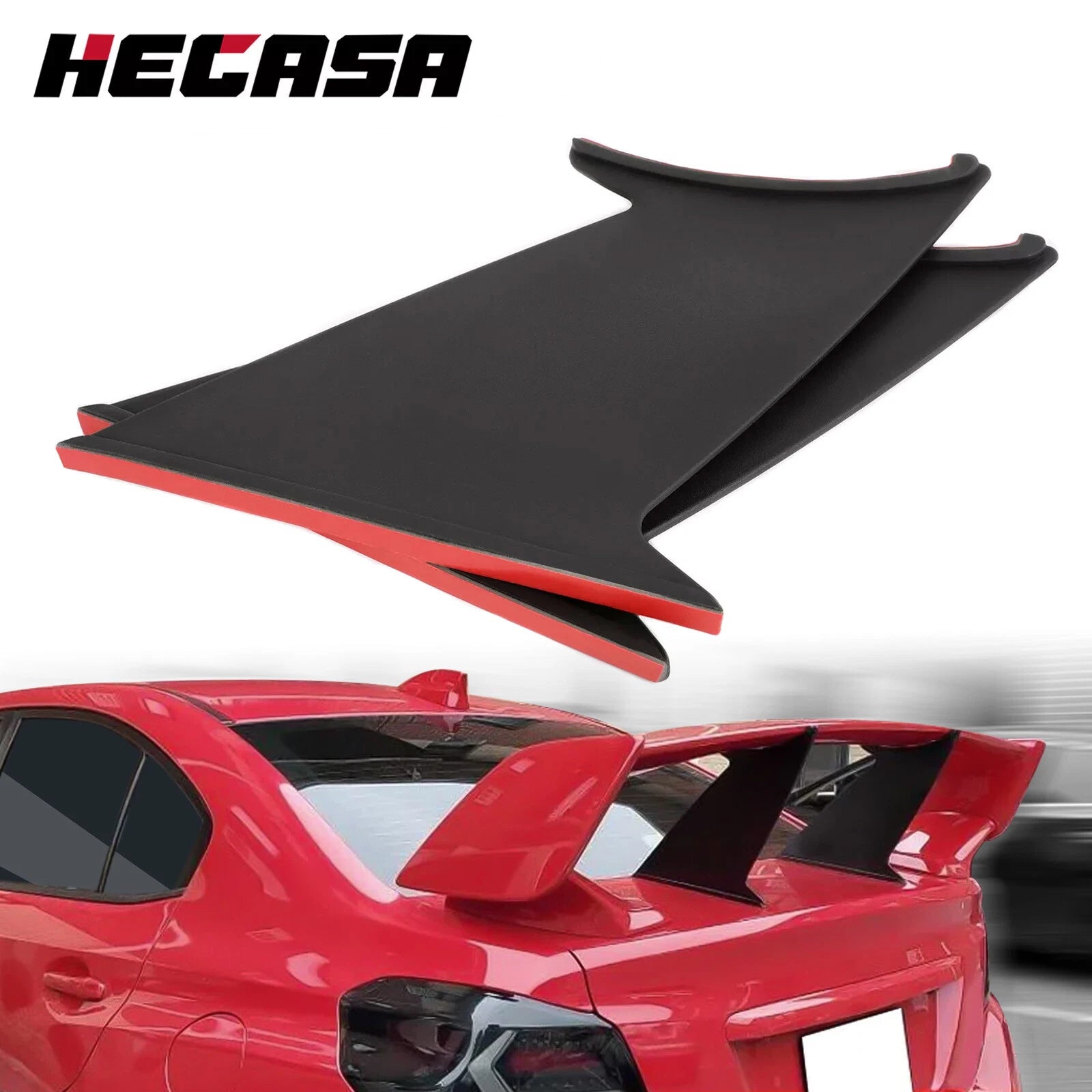 2X Spoiler Wing Stabilizer for Subaru WRX STi Sedan (2015–2021)