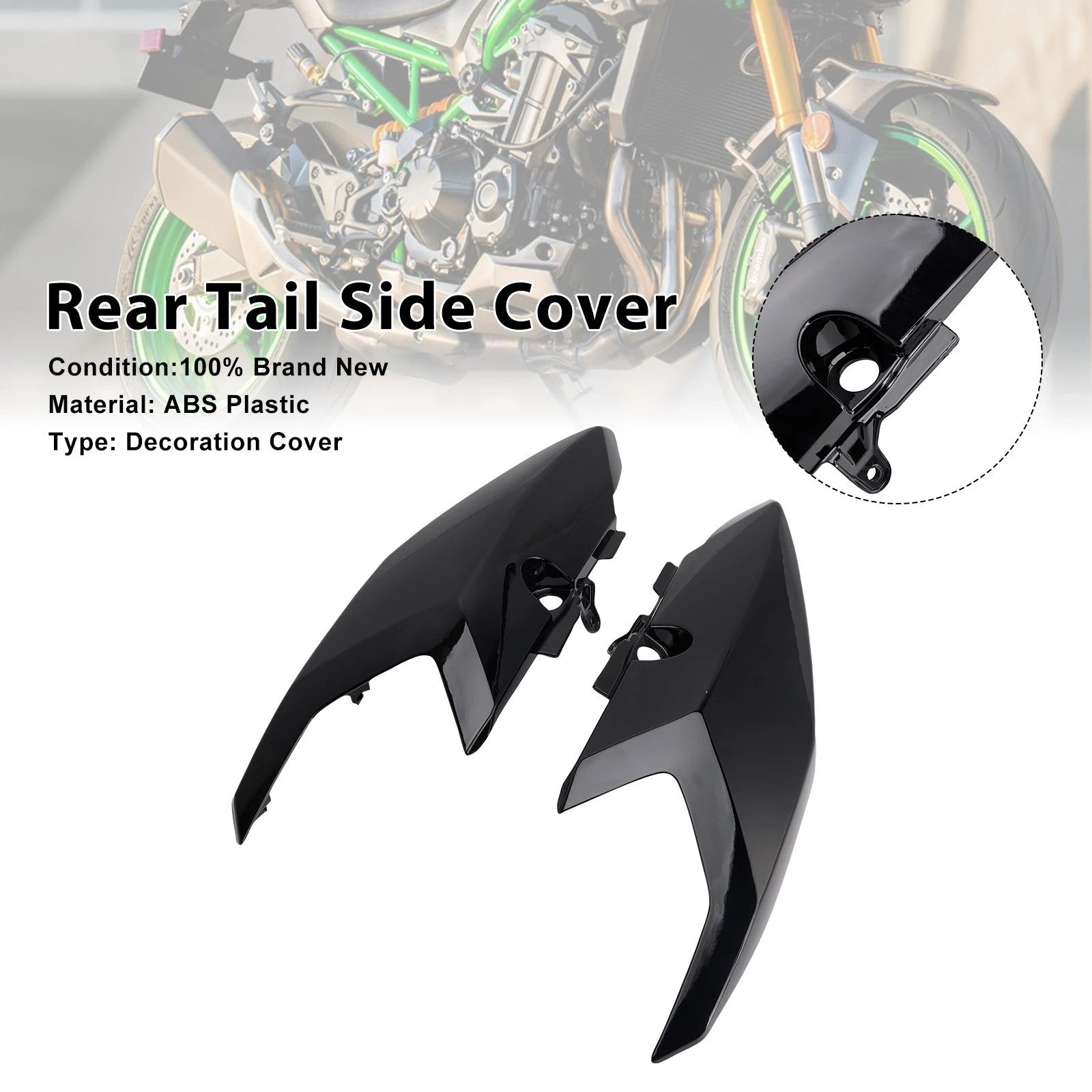 Rear Tail Side Cover Fairing for Yamaha Tenere 700 (2025–2026) Black