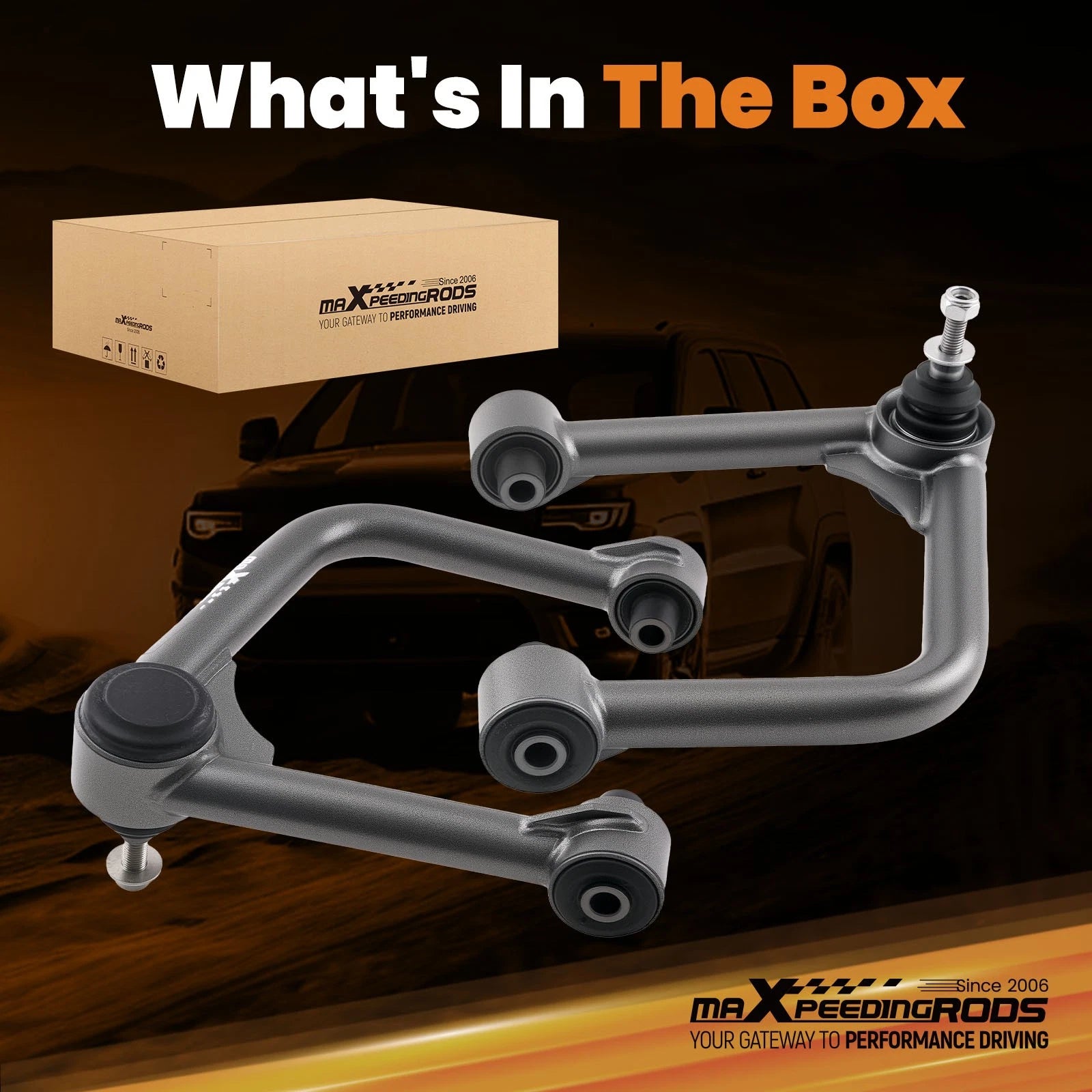 Upper Control Arms for Ford Bronco (2021–Current) Sasquatch 0-3"