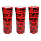 Set of 18 Fragile Packing Tape 48mm x 75M Transparent