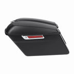 Matte Black Hard Saddle Bags for Harley Touring Electra Street Road Glide (2014–2024)