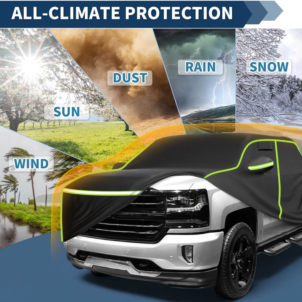 Car Cover Waterproof for Chevrolet Silverado Crew Cab 2000–2018