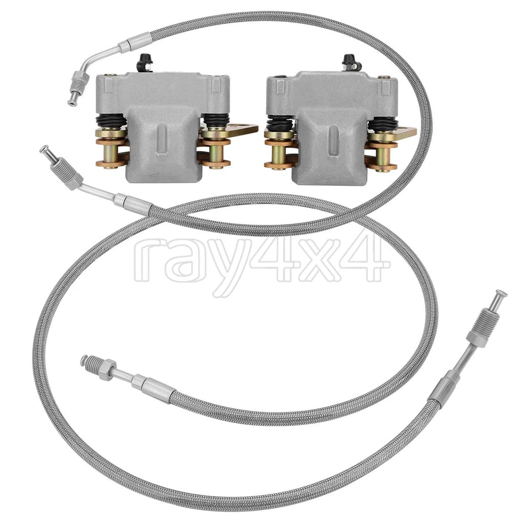 Front Left Right Brake Calipers & Hose Lines for Polaris Ranger 500 (2000–2004)