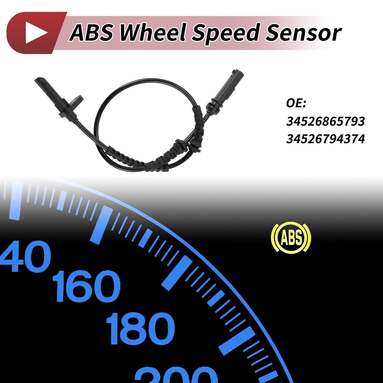 ABS Wheel Speed Sensor for BMW i3 Elektro (2014–2021) No. 34526865793/34526794374