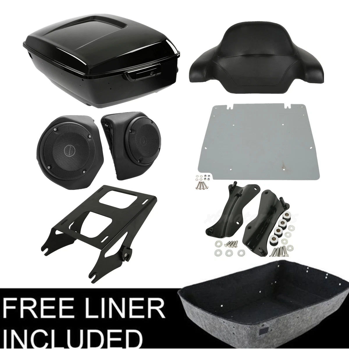 Trunk Speakers Mount Rack Docking Kit for Harley Road Glide (2014–2026)