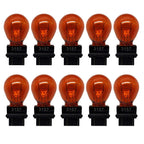 10X 3157 Clear/Amber Tail Signal Brake Light Bulbs for