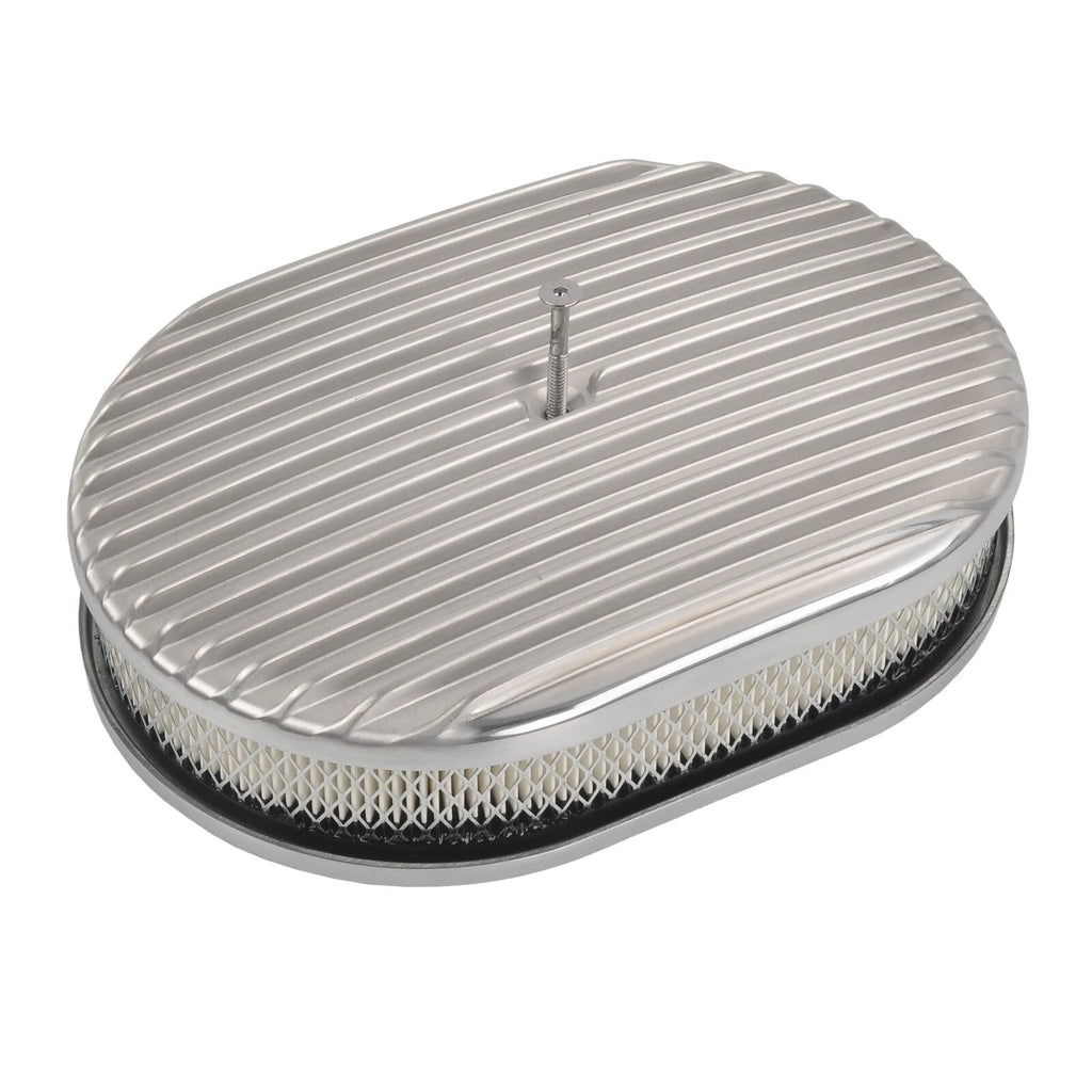 Short Valve Covers & 12" Oval Air Cleaner for Chevy SBC (1958–1986)