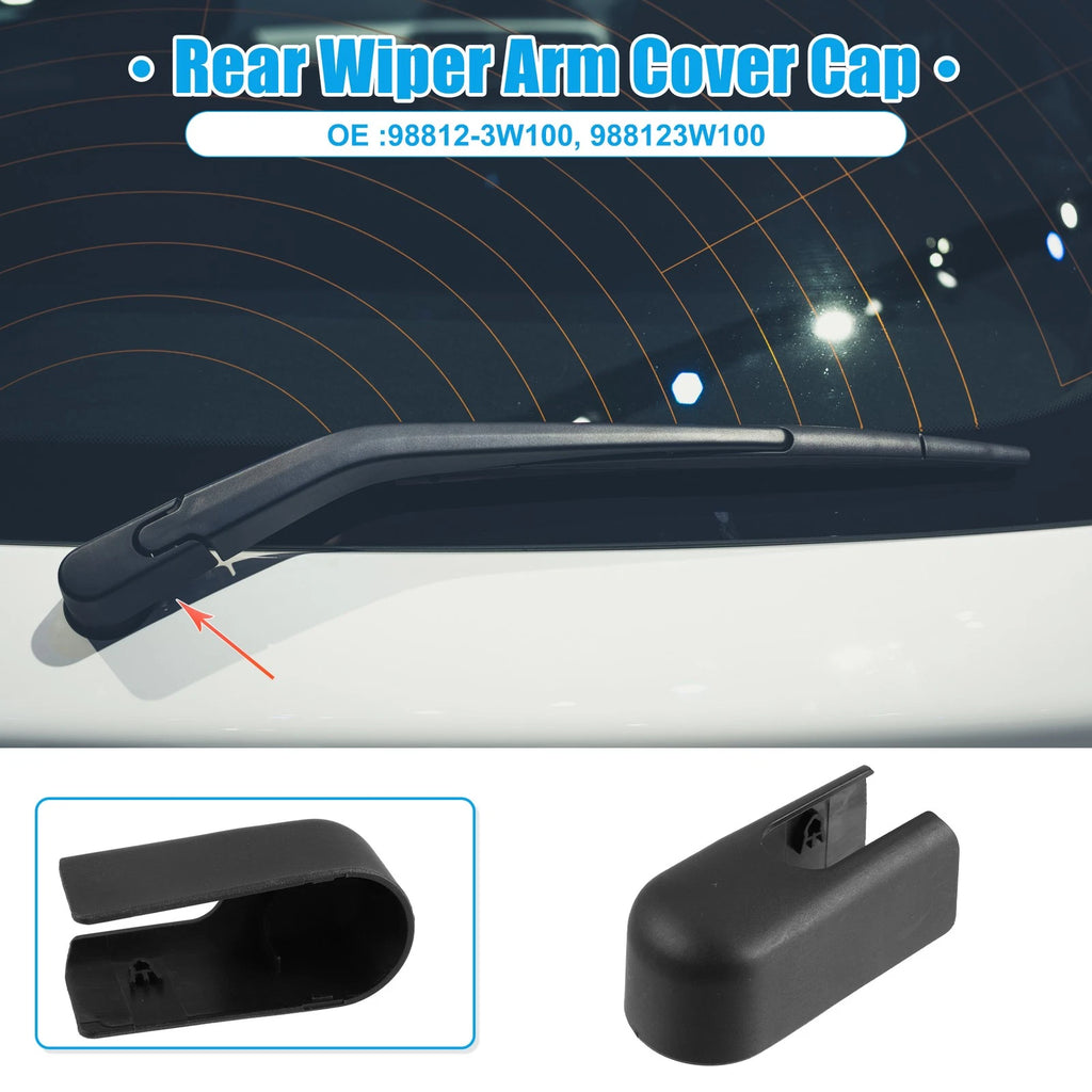 Rear Windshield Wiper Arm Cover Cap 988123W100 for Hyundai Santa Fe (2019–2022)
