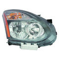 Replacement Passenger Side Halogen Headlight Assembly w/Black Bezel