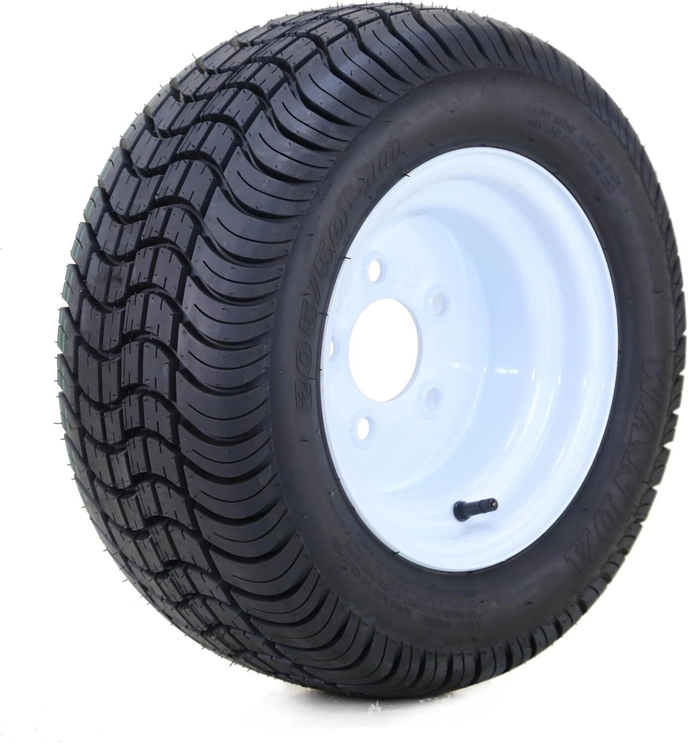 WANDA 205/50-10 Tire Rim for Golf Cart (5 Lugs, 4.5" PCD)