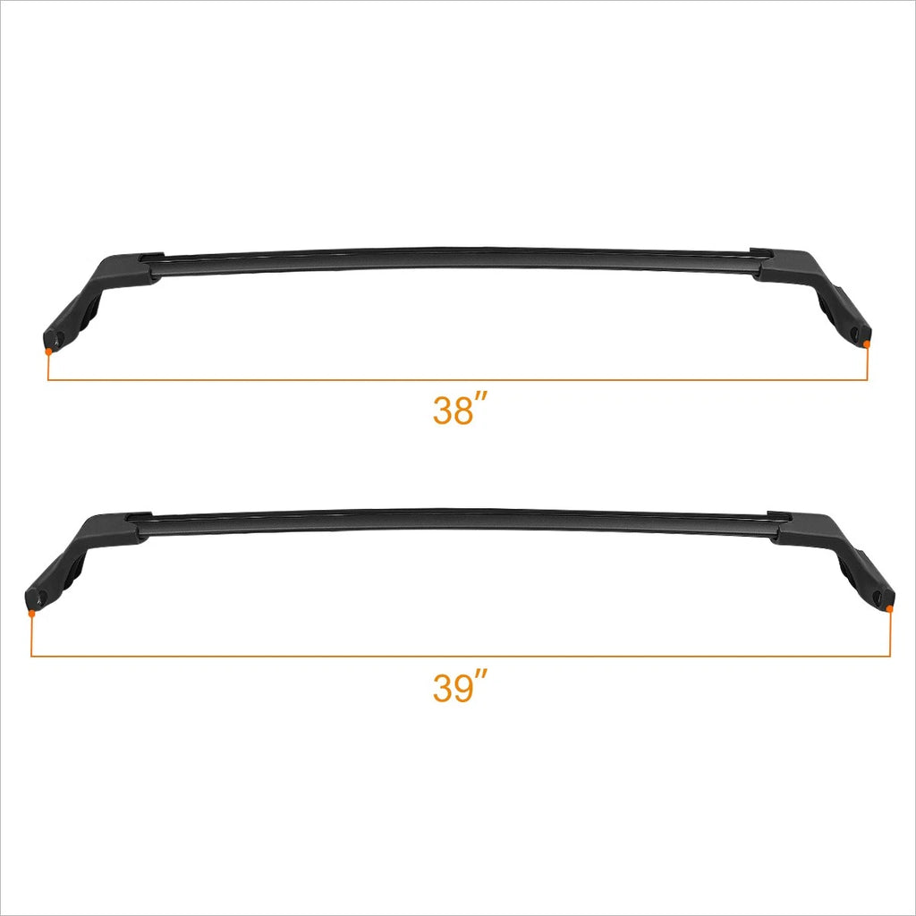 Set of 2 Aluminum Roof Rack Crossbars for Buick Envision (2016–2018)