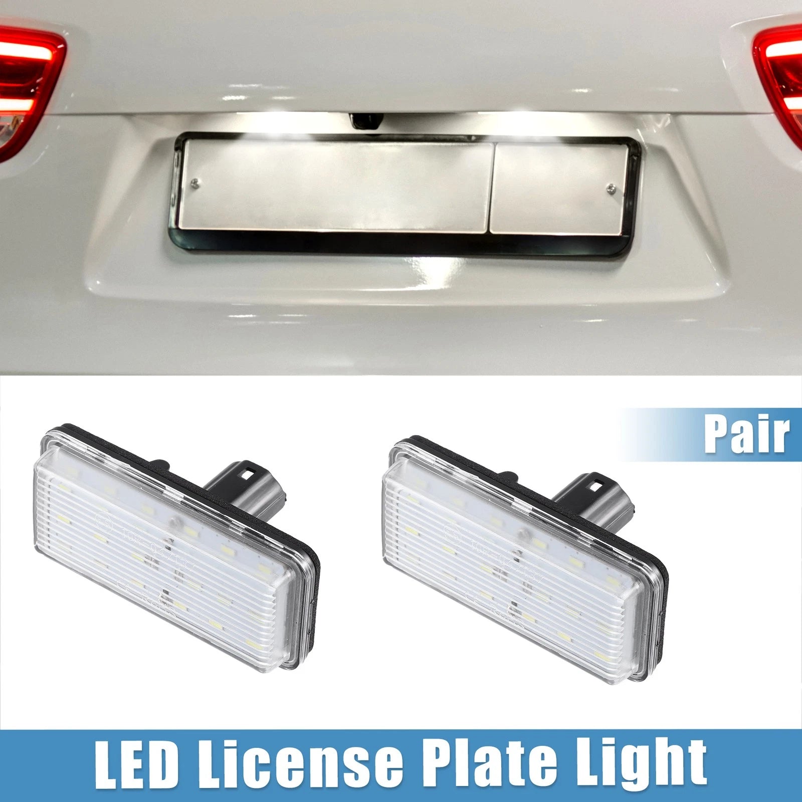 2X White LED License Plate Light 81271-60332 3528SMD for Toyota Land Cruiser (2008–2021)