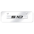 Chrome Name on Chrome Mini License Plate -Officially Licensed for Chevrolet S-10