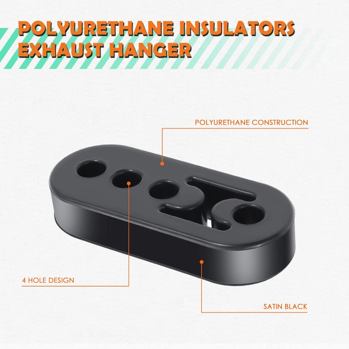 2X Muffler Exhaust Pipe Mount Bracket Hanger for Universal Applications