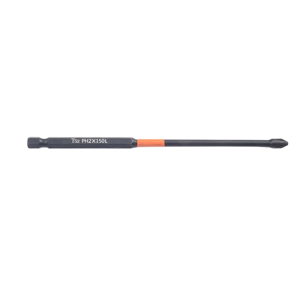 Screwdriver Bit PH2 for Electric Screwdrivers (Alloy Steel, Black)