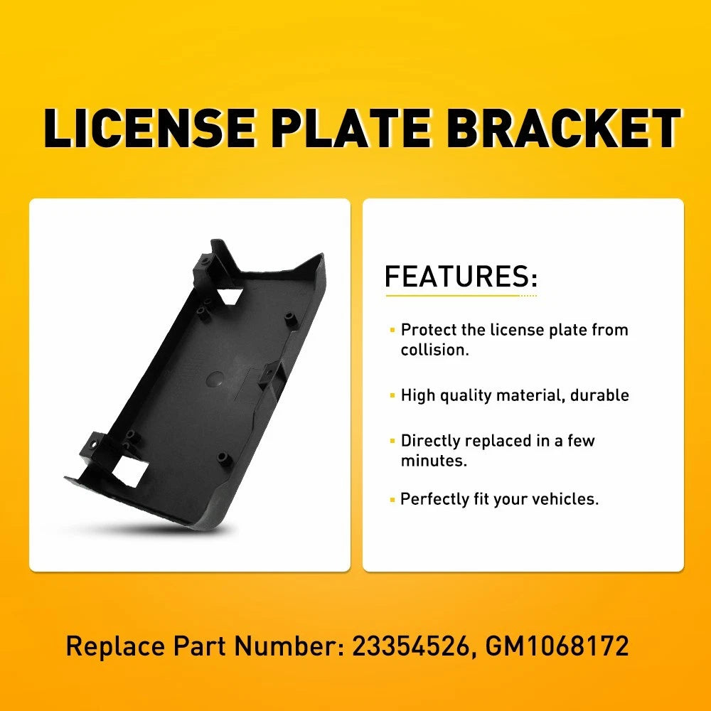 License Plate Bracket Holder for Chevy Silverado 1500 (2016–2018)
