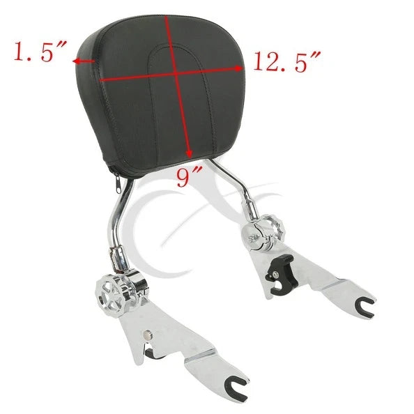 Sissy Bar Luggage Rack Backrest Docking Kit for Harley Street Glide (2014–2024)