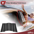 10 x Car Door Pillar Window Trims for Mercedes-Benz GL-Class (2013-2015) Black