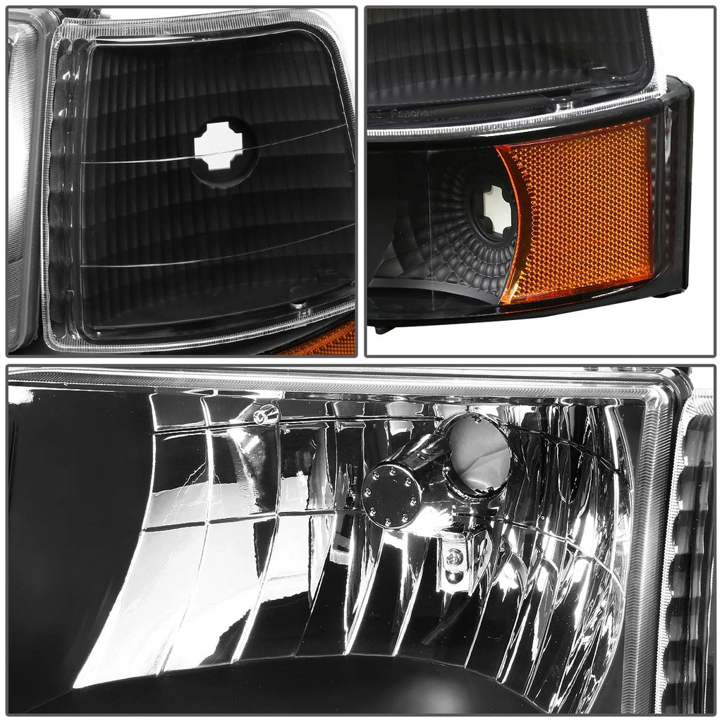 LED DRL Bumper Headlights for Ford F150/F250/F350 (1992–1996)