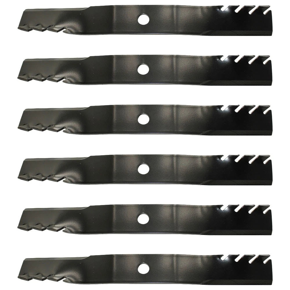 6X Toothed Mulching Blade for John Deere (Replaces M128485)
