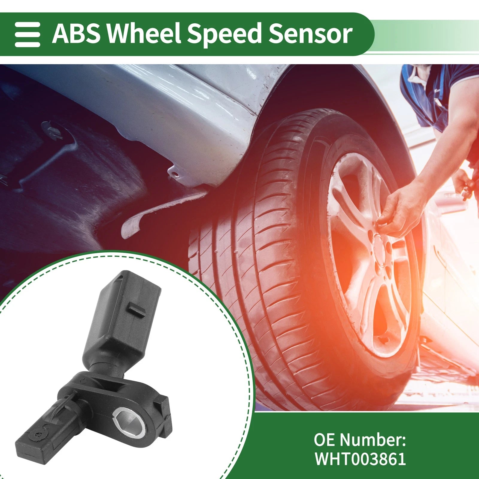 ABS Wheel Speed Sensor for Audi A1 A3 TT Q3 (No.WHT003861/WHT003861A)