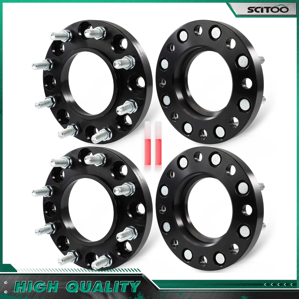Set of 4 Hubcentric Wheel Spacers 8X180 M14x1.5 for Silverado 2500 HD (2011–2025)