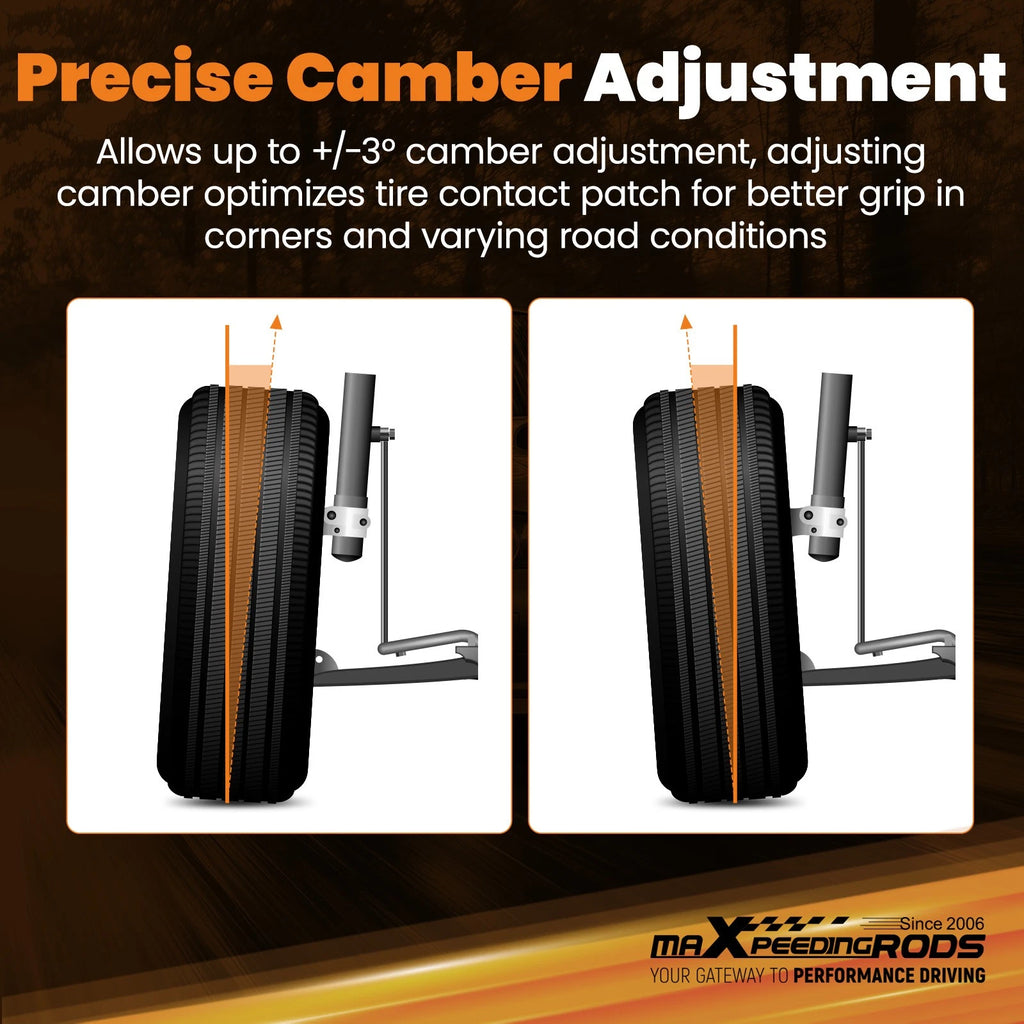 Camber Plates x2 for Ford Mustang (1979–1989) Front Shock Absorber Mount