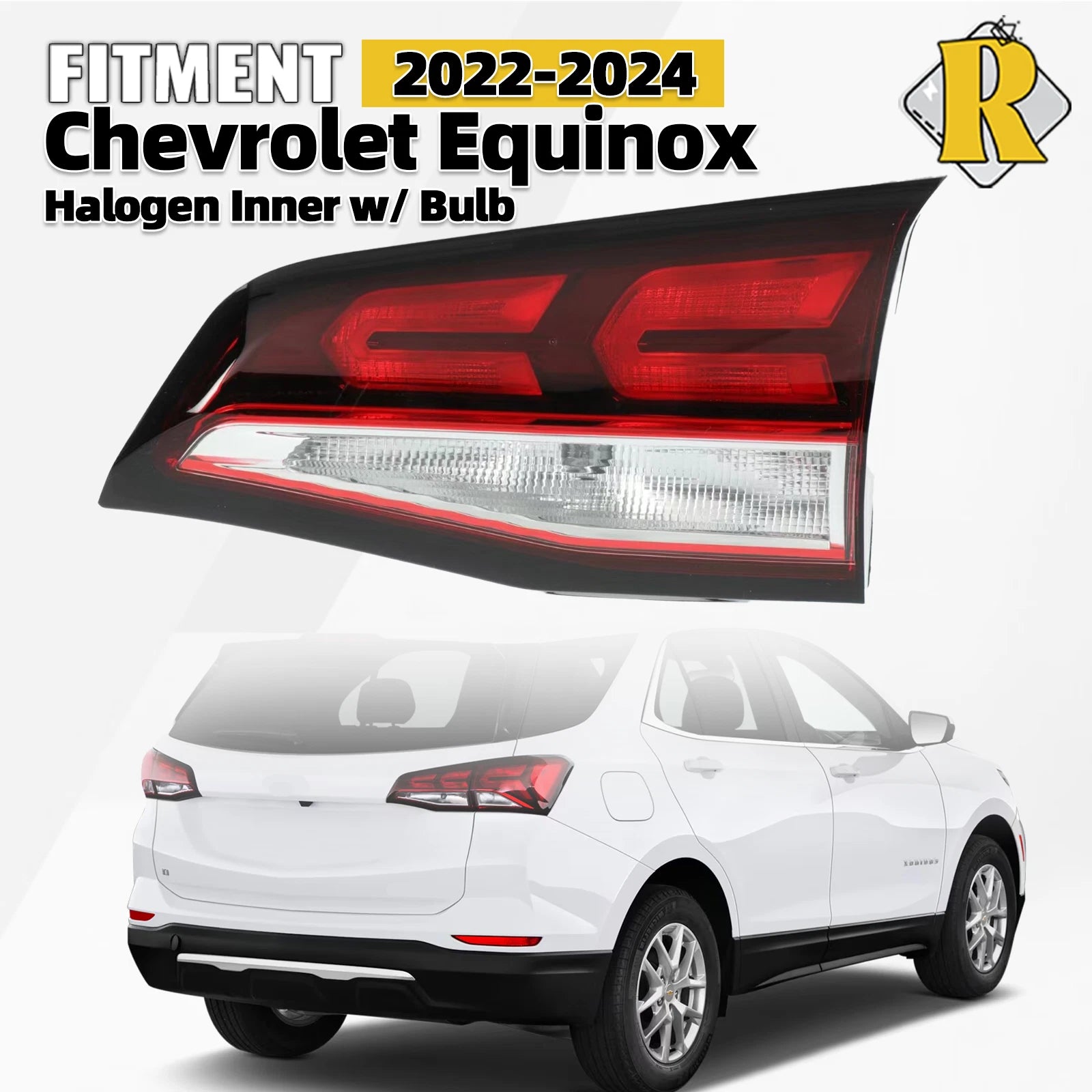 Tail Lamp for Chevrolet Equinox (2022–2024) Halogen Inner, Passenger Side