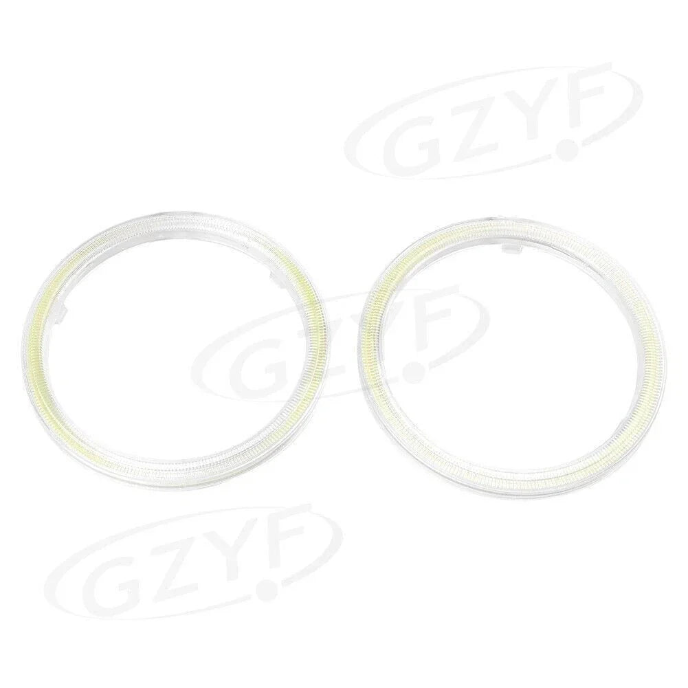 80mm 12V-24V Angel Eyes COB Halo Ring LED Headlight Bulbs for Car
