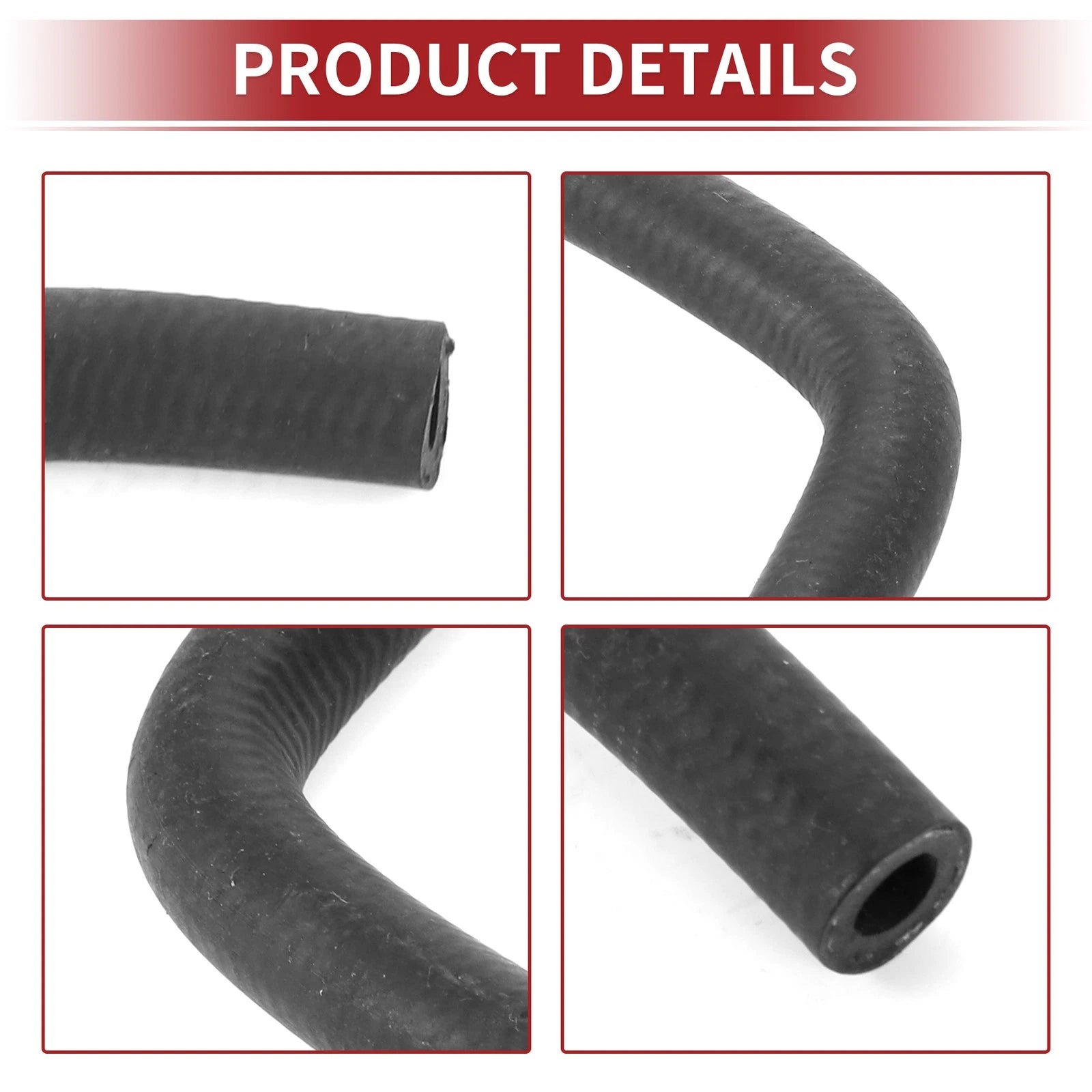 Heater Hose for Nissan Maxima (2000–2001) No. 140562Y001 Rubber Black