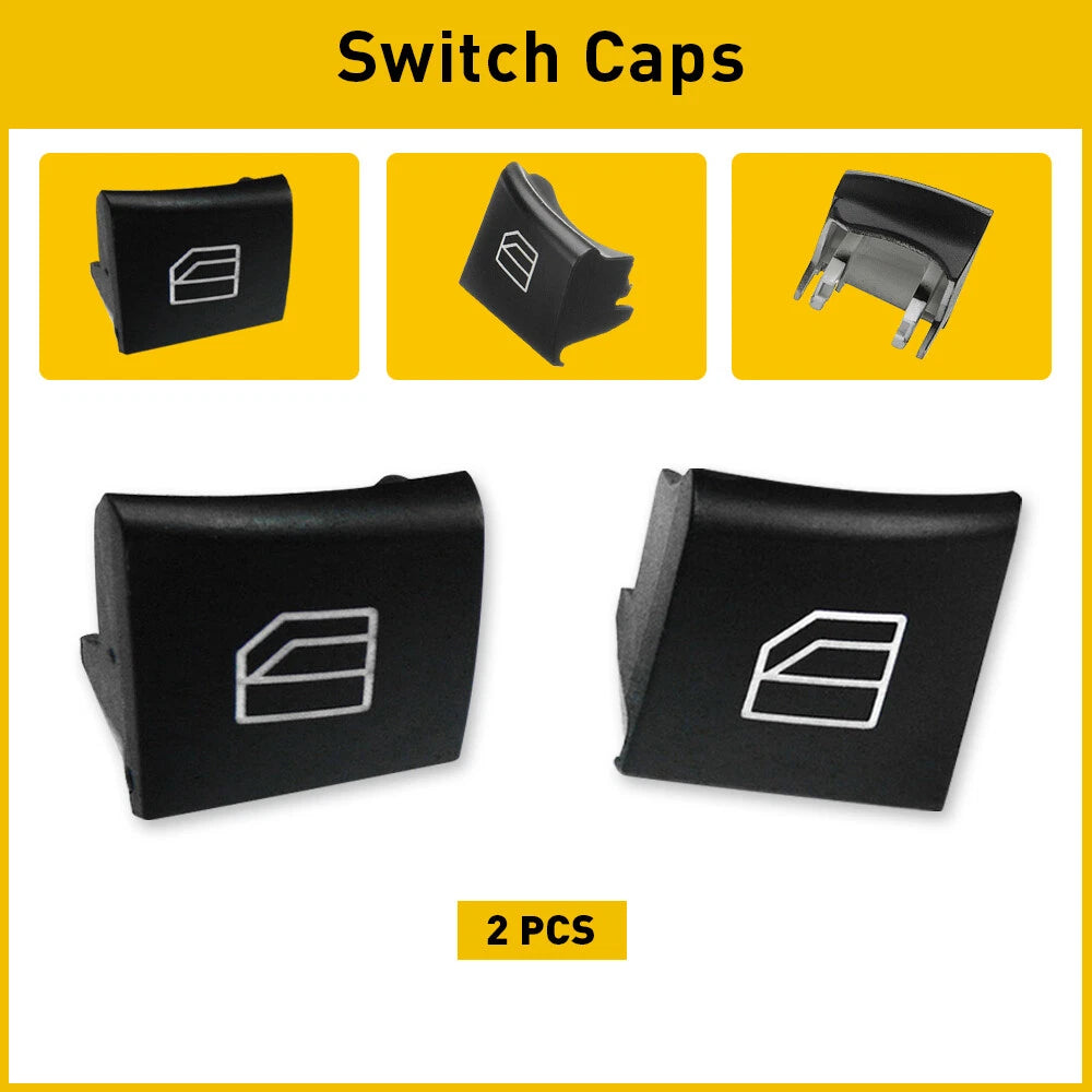 2X Interior Driver Window Switch Cover for Mercedes R350 ML350 (2006–2011)