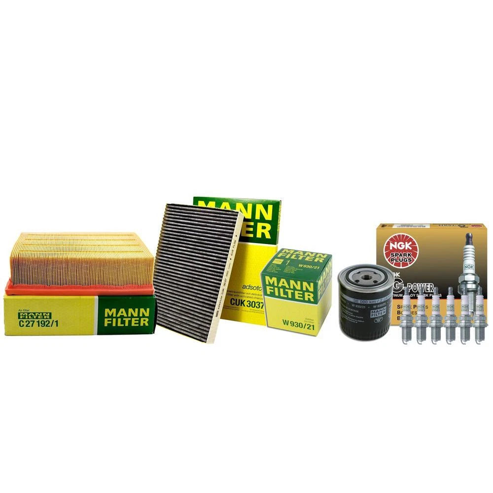 Ignition Tune Up Kit with Mann Filters & NGK Spark Plugs for Audi A4 Quattro (2002–2005)