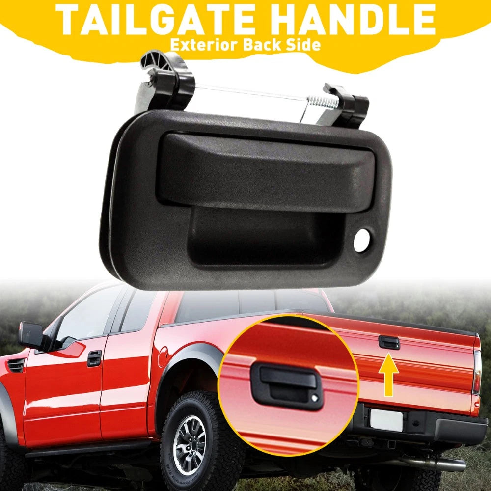 Tailgate Handle for Ford F-150 (2004–2013) Textured Black with Keyhole