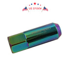 Set of 20 Neo Chrome Aluminum Tuner Racing Lug Nuts for JDM Vehicles