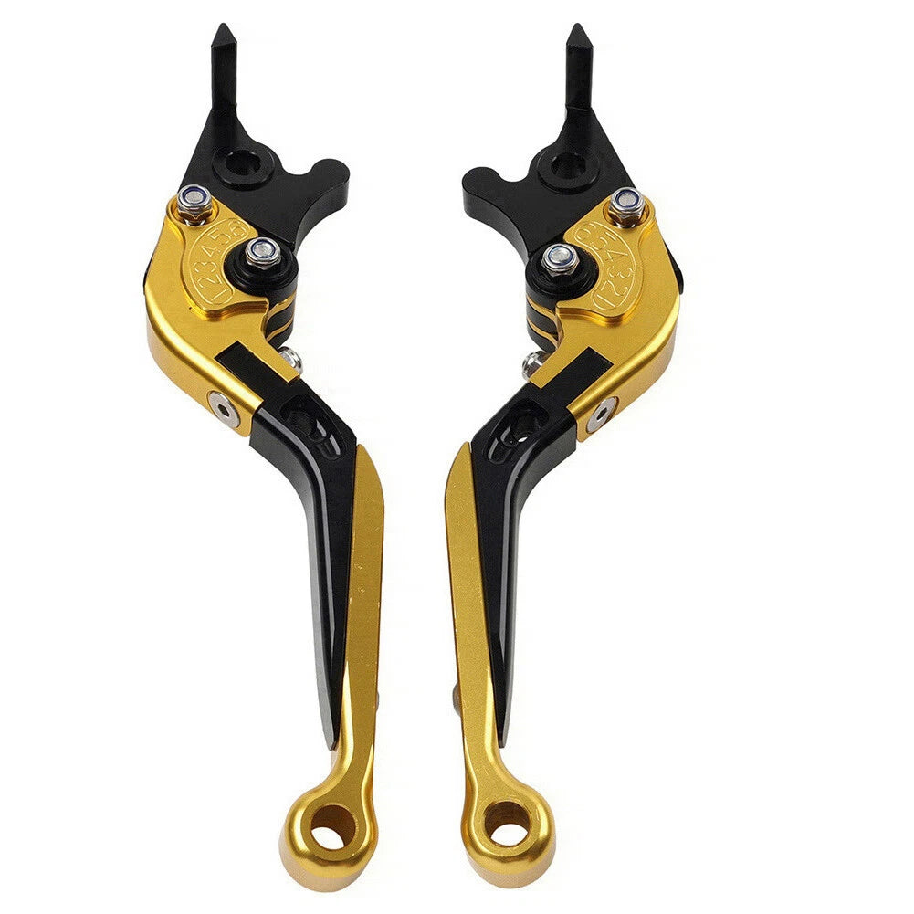 CNC Extendable Brake Clutch Levers for Yamaha YZF R3 R25 MT-03 (2015–2023) Gold