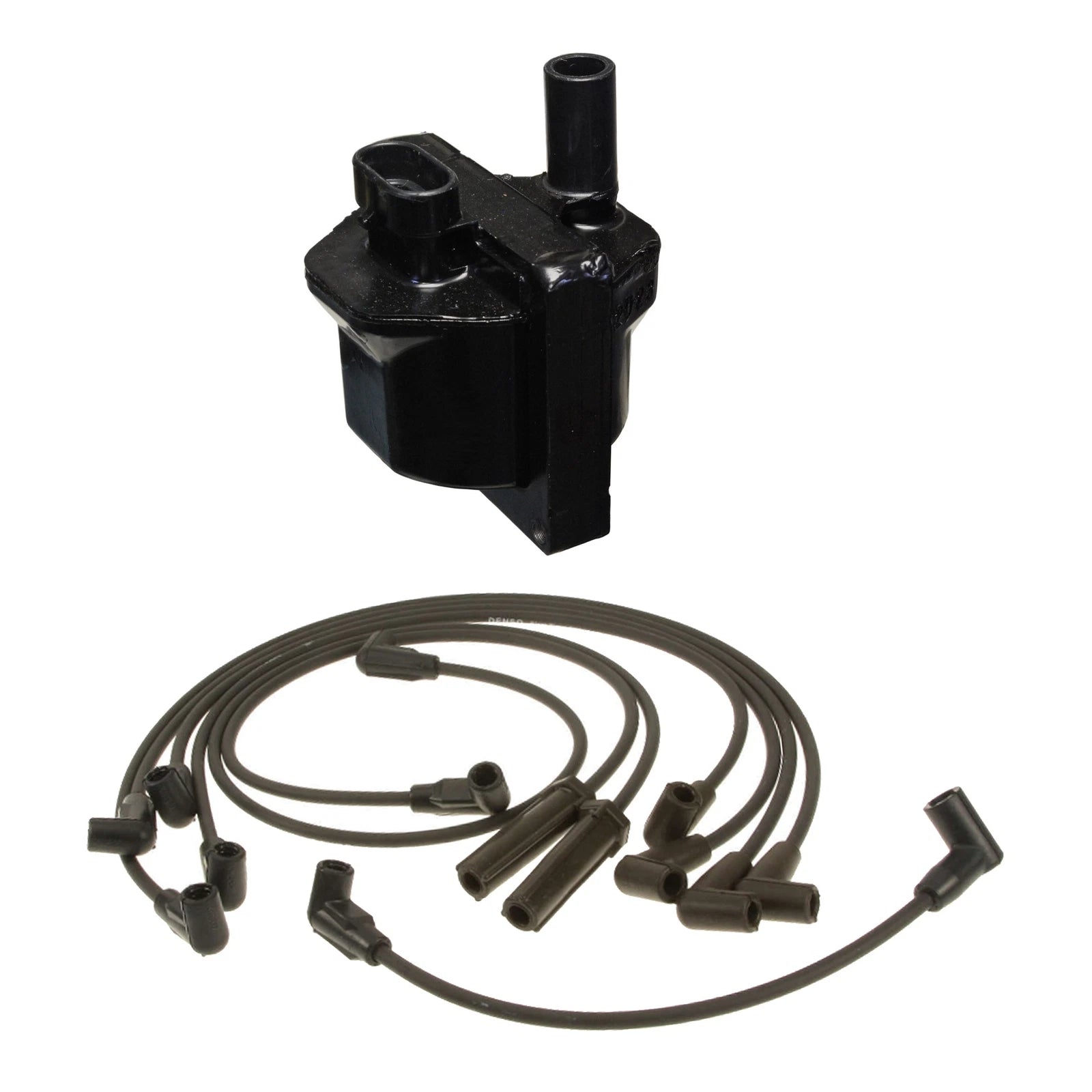 Set of 4 Denso Ignition Coil Spark Plug Wires for Chevy Express 1500 2500 (1996–2002)