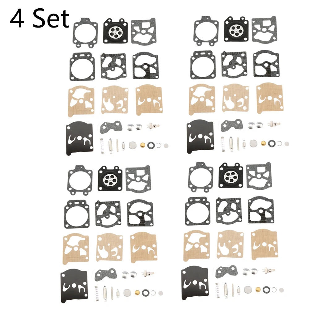 Set of 4 Carburetor Rebuild Kits for Walbro K20-WAT WA WT Series