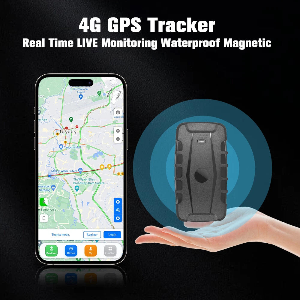 4G GPS Tracker for Cars - Magnetic, Real-Time, Waterproof