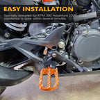 62mm Aluminum Wide Foot Pegs for KTM 390 Adventure (2020–2024)