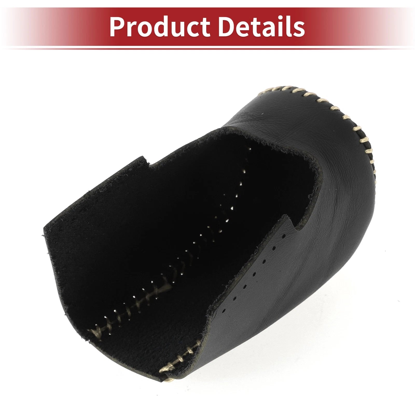 1 Pc Gear Shift Knob Cover for Honda HR-V (2023–2024) Black Beige Faux Leather
