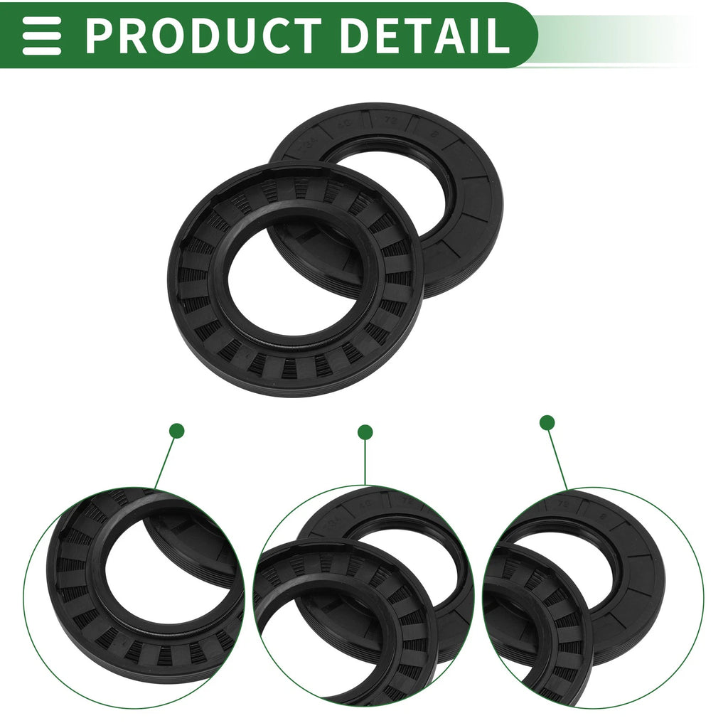 Oil Seal   - NBR Rubber 40x72x8mm High Pressure