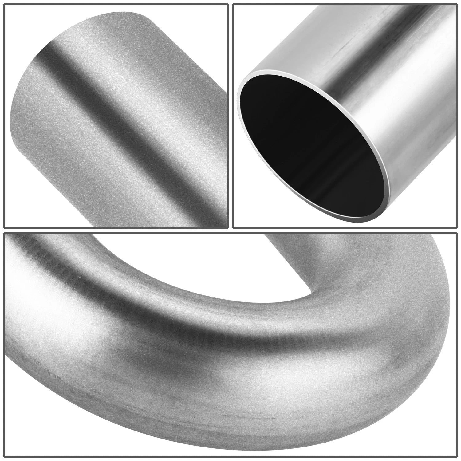 1-7/8" OD Mild Steel 180 Degree U-Bend Exhaust Pipe for Custom Applications