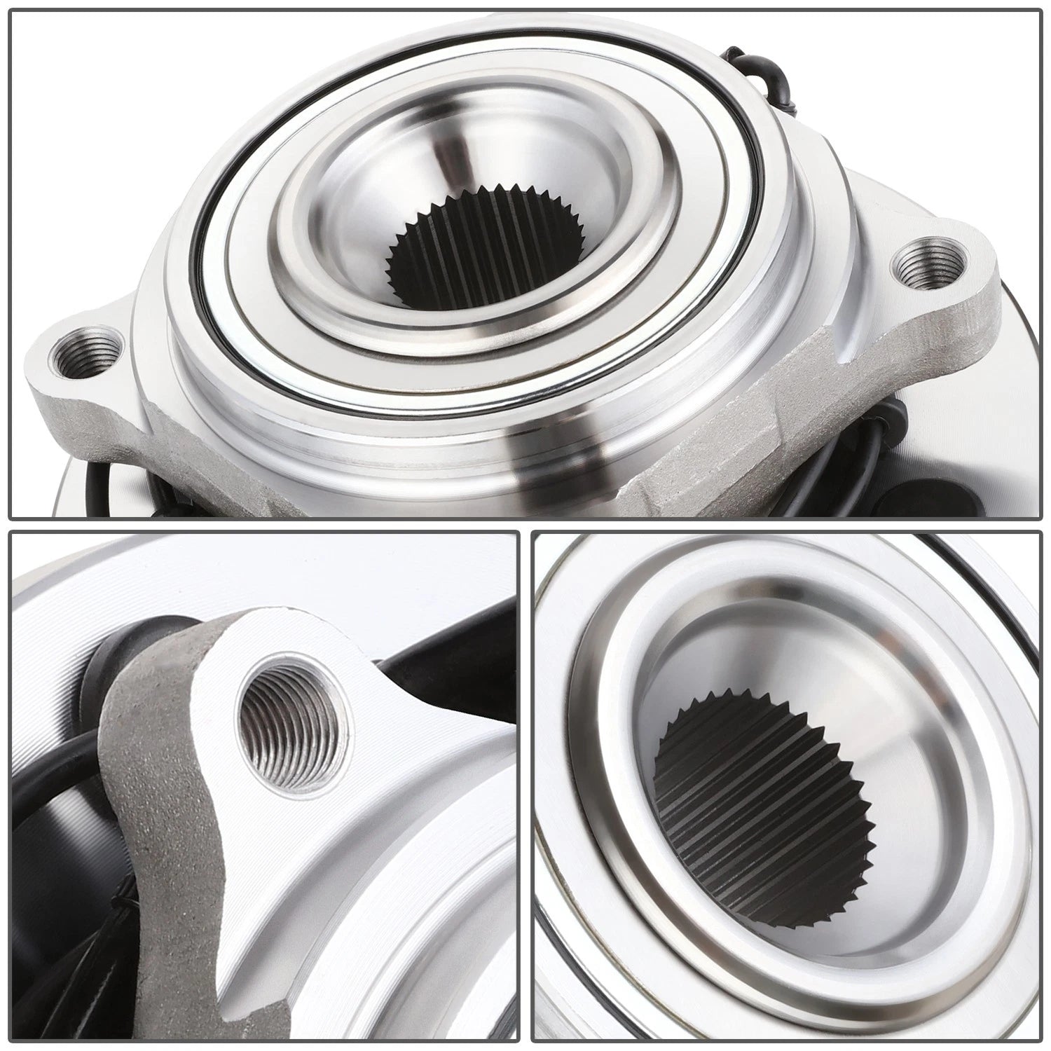 Front Wheel Bearing & Hub Assembly w/ ABS Sensor for Dodge Ram 2500 3500 (2009–2011)