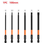 Hex Head Electric Wrench Drill Bit for Metric Screwdrivers (100mm)